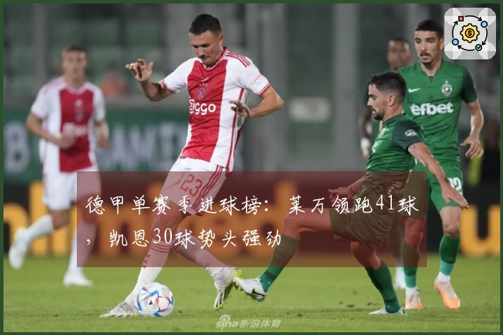 德甲单赛季进球榜：莱万领跑41球，凯恩30球势头强劲